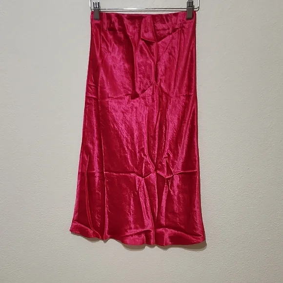 Babaton Pink Midi Slip Skirt for Cocktail Nights - Picture 10 of 12